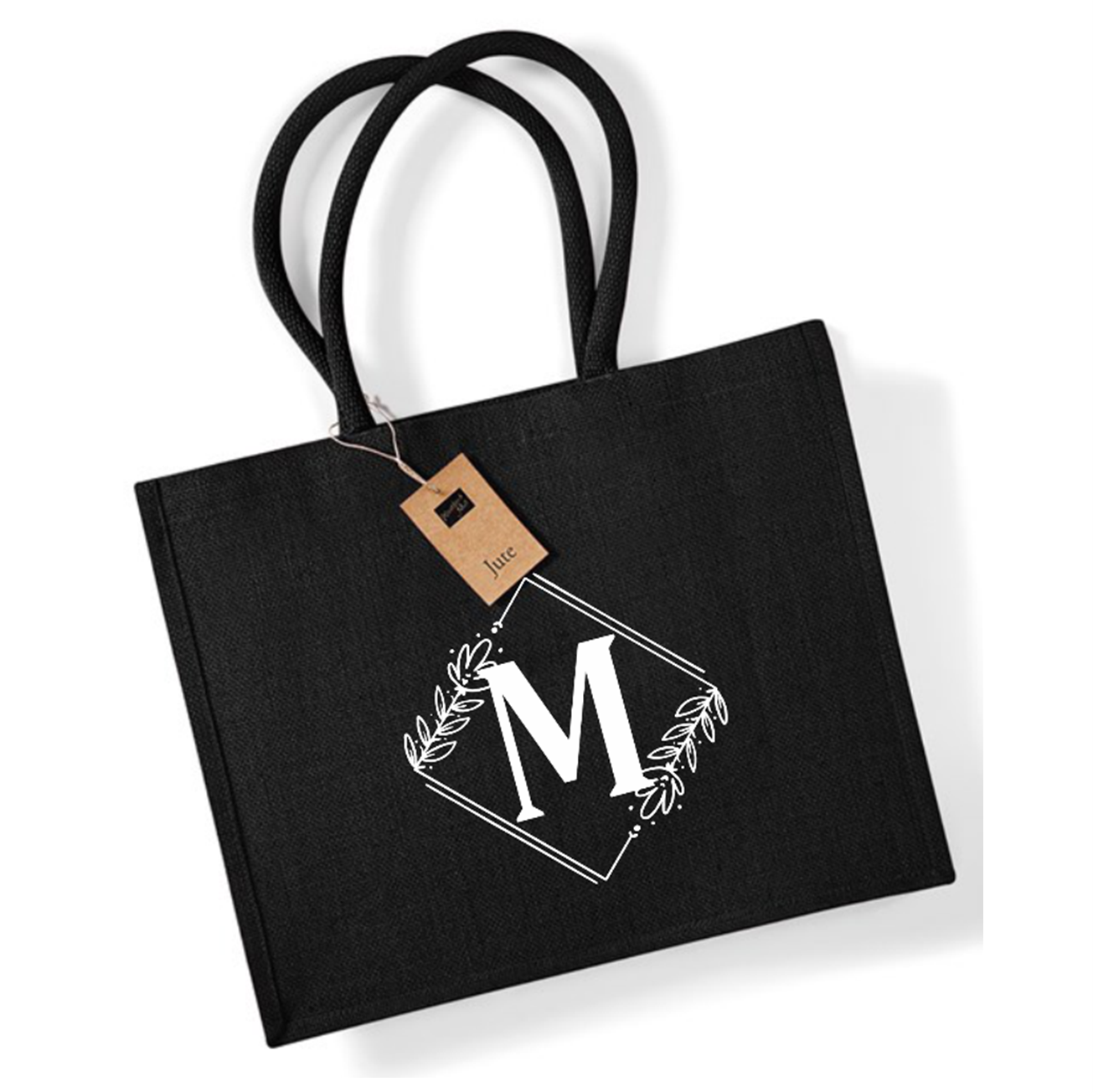 Personalised Initial Jute Gift Bag