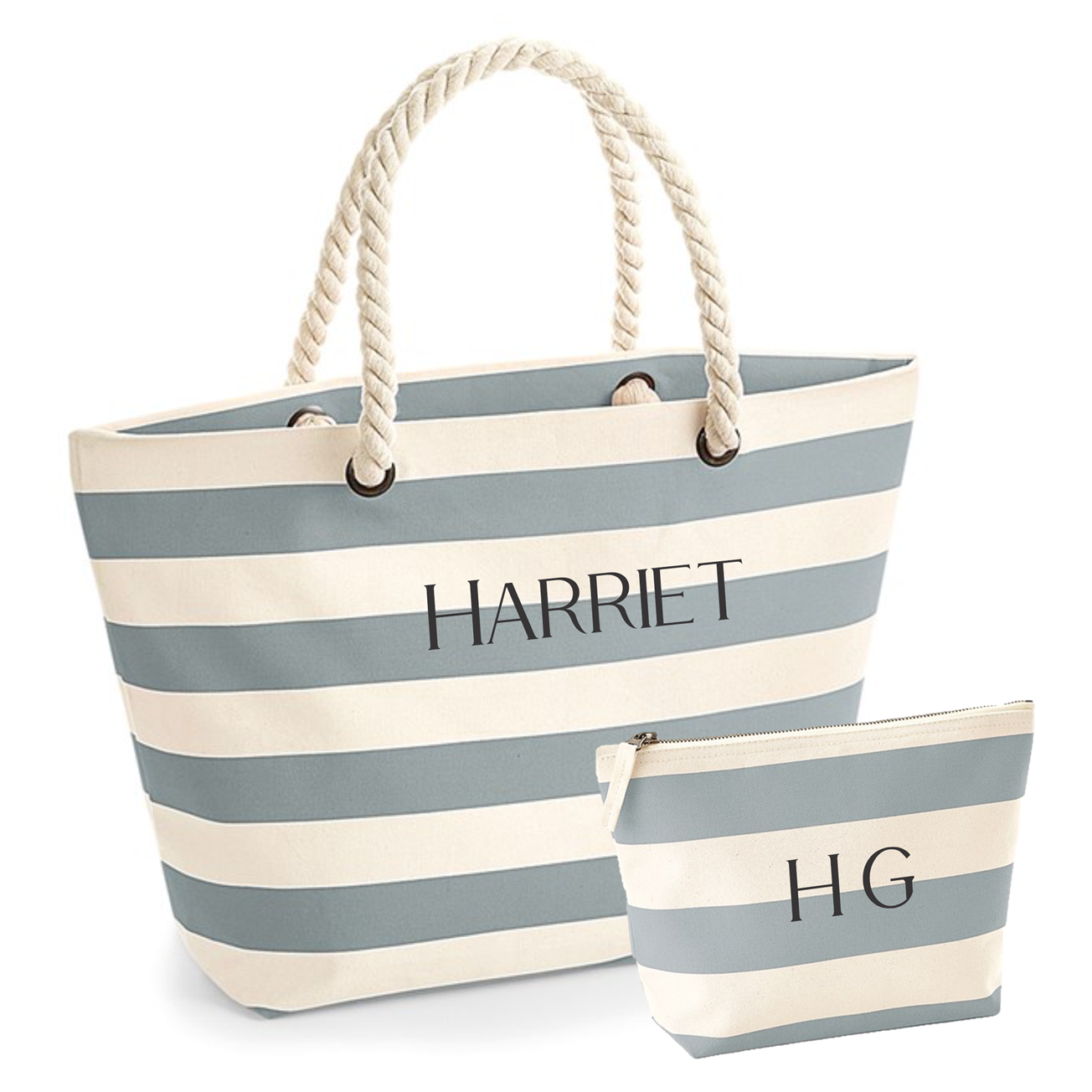 Personalised Beach Bag Set