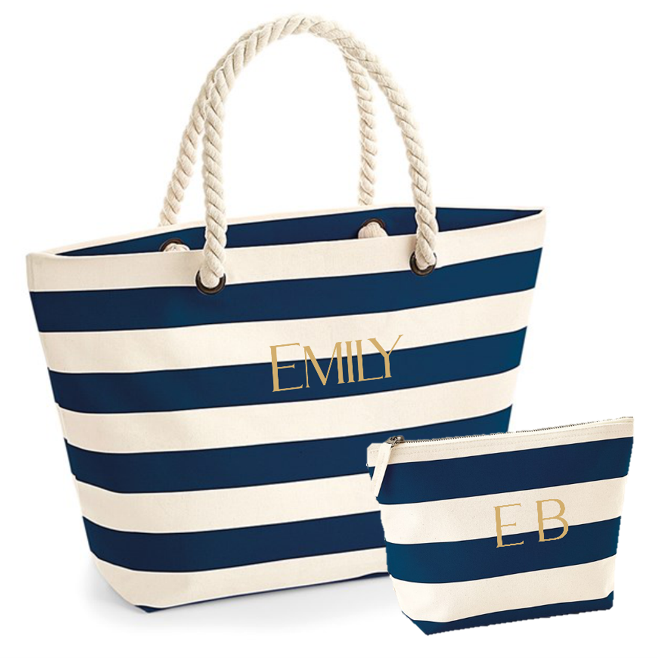 Personalised Beach Bag Set