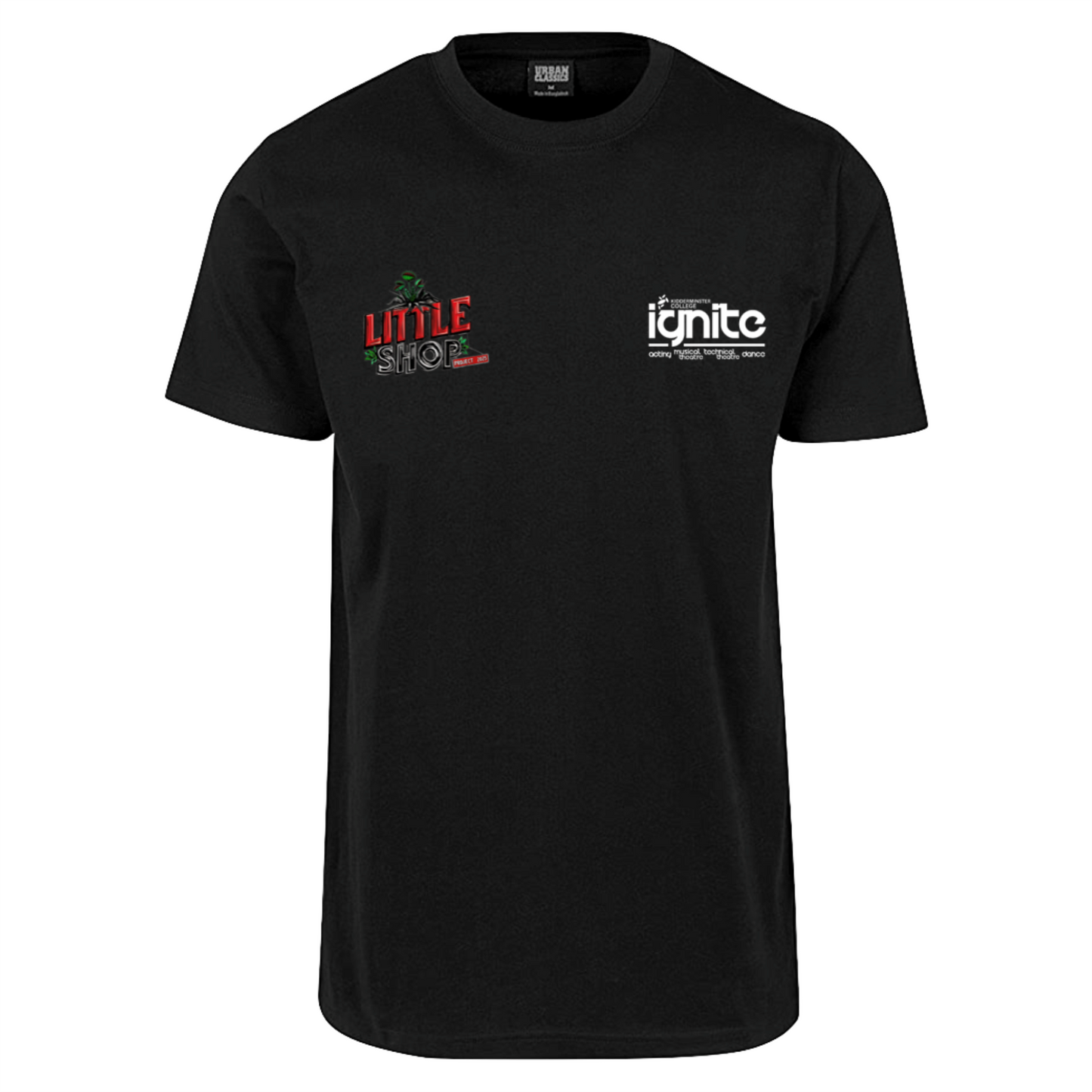Kidderminster College - Ignite A.M.T Little Shop - Black T-Shirt