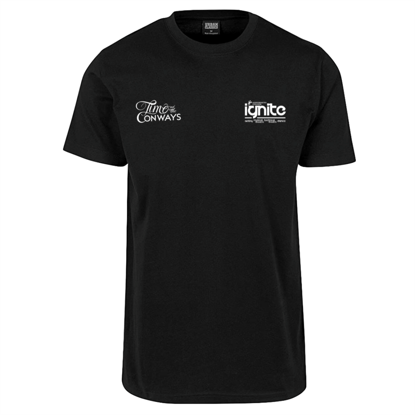 Kidderminster College - Ignite A.M.T Time & The Conways - Black T-Shirt