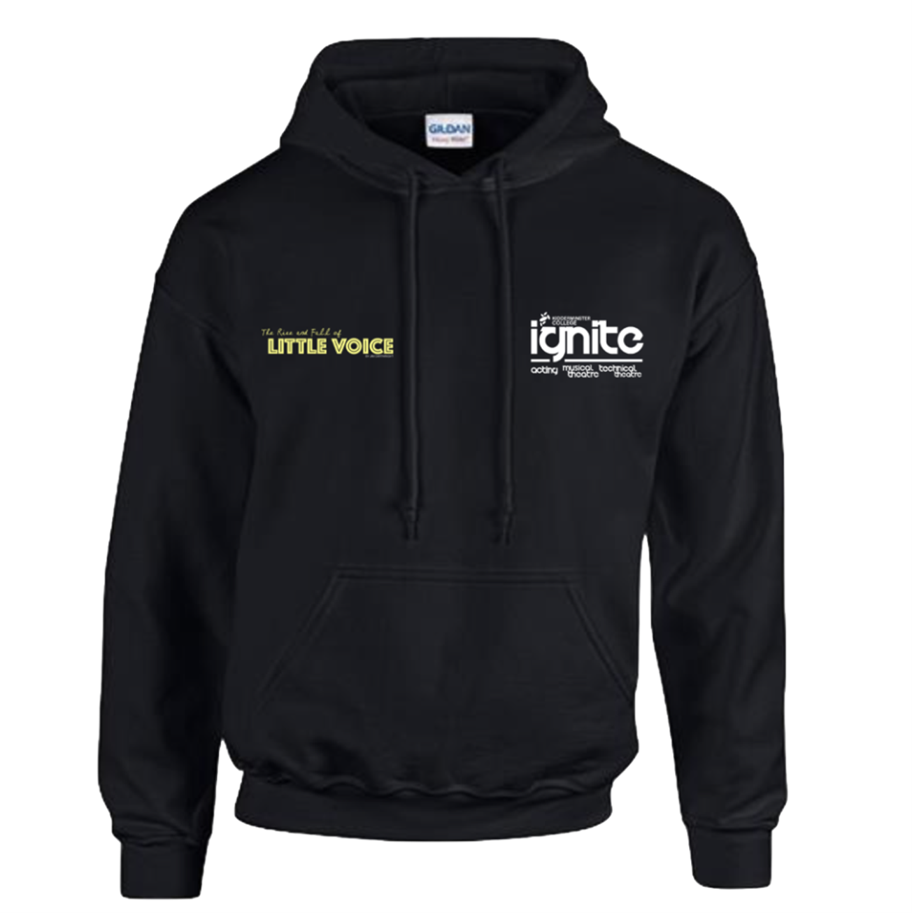 Black college hoodie best sale