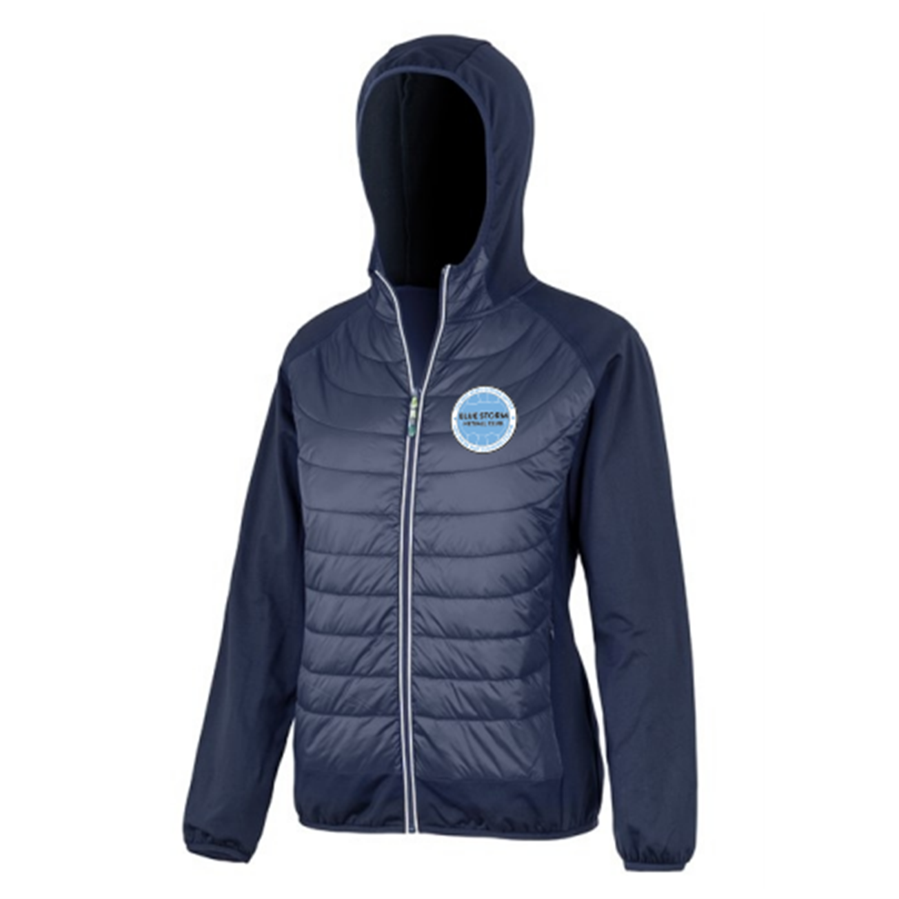 Blue Storm Netball Club Ladies Sports Jacket The Sports Shop Custom Clothes