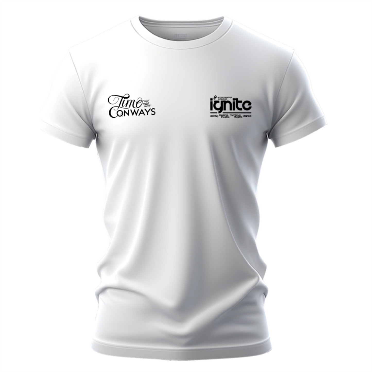 Kidderminster College - Ignite A.M.T Time & The Conways - White T-Shirt