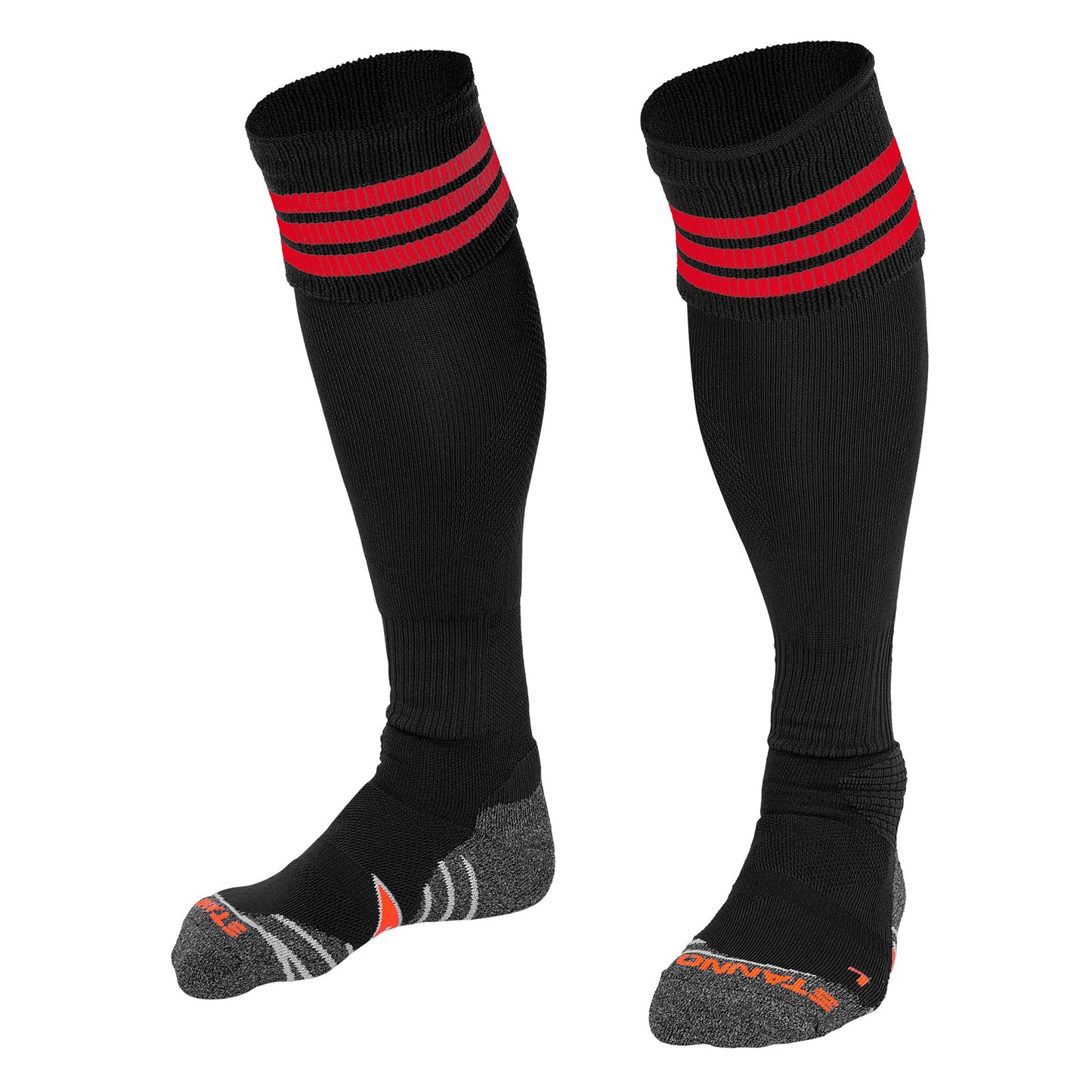 Stanno Ring Sock - Black & Red