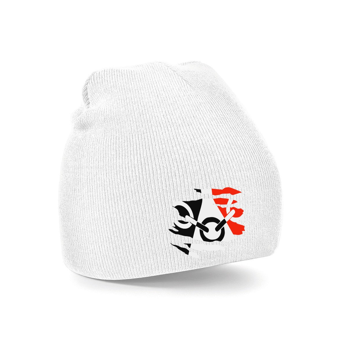 Black Country Beanie - White