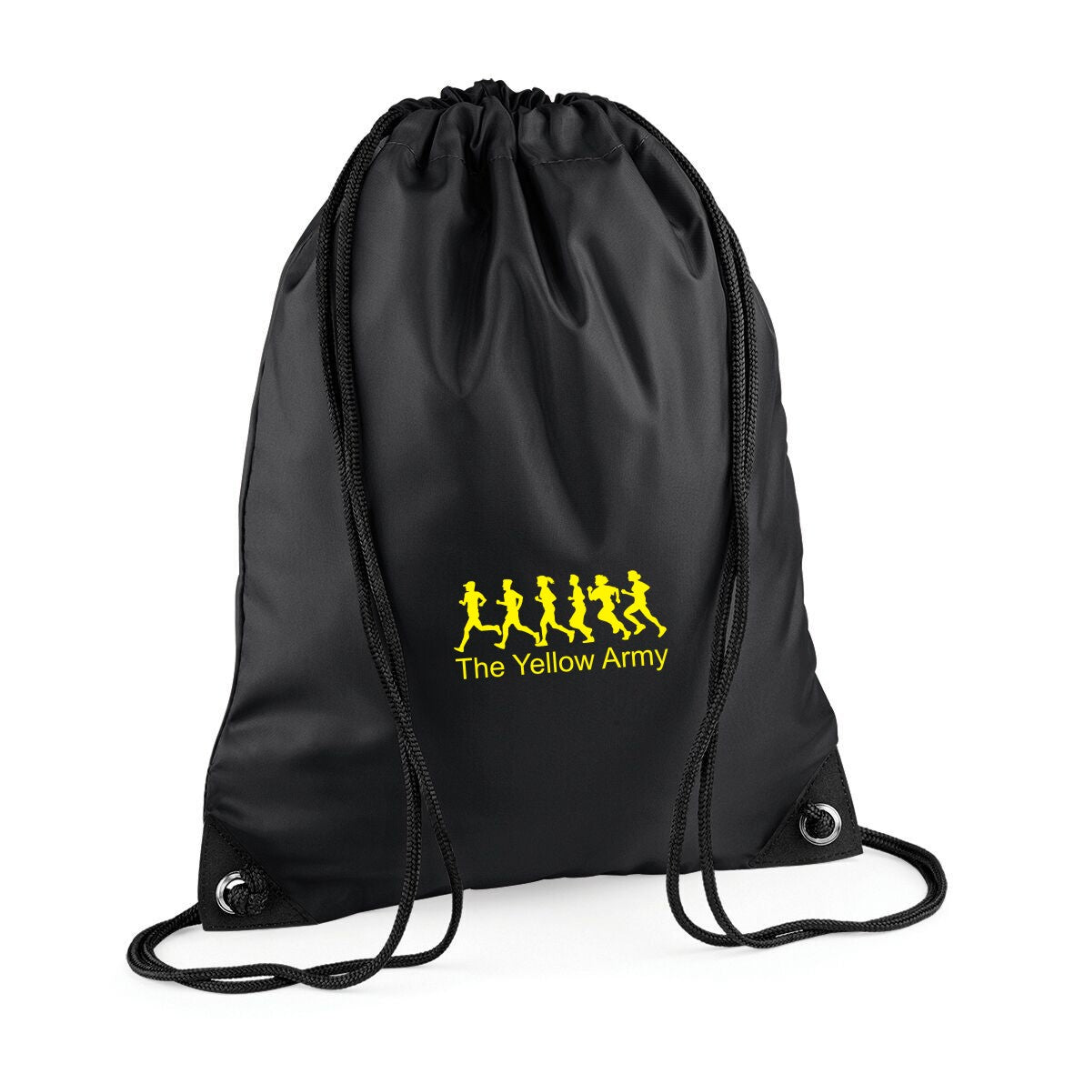 Yellow Army Draw String Bag
