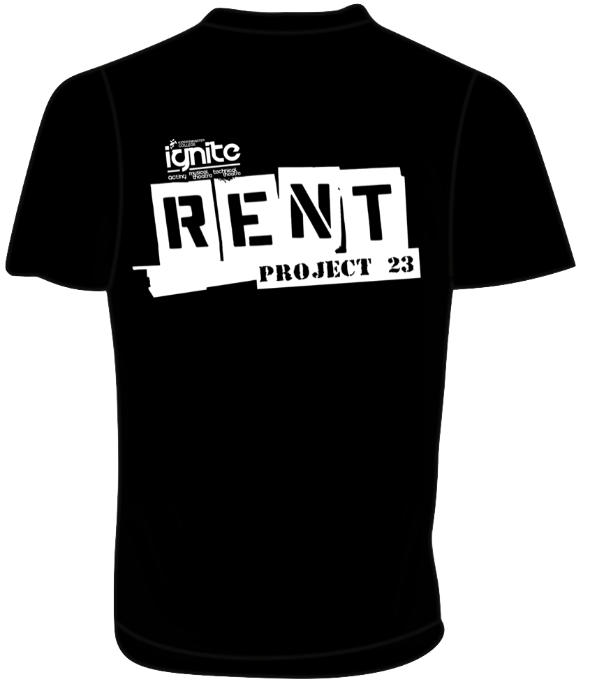 Kidderminster College - Rent Project 2023 T-Shirt (Black)