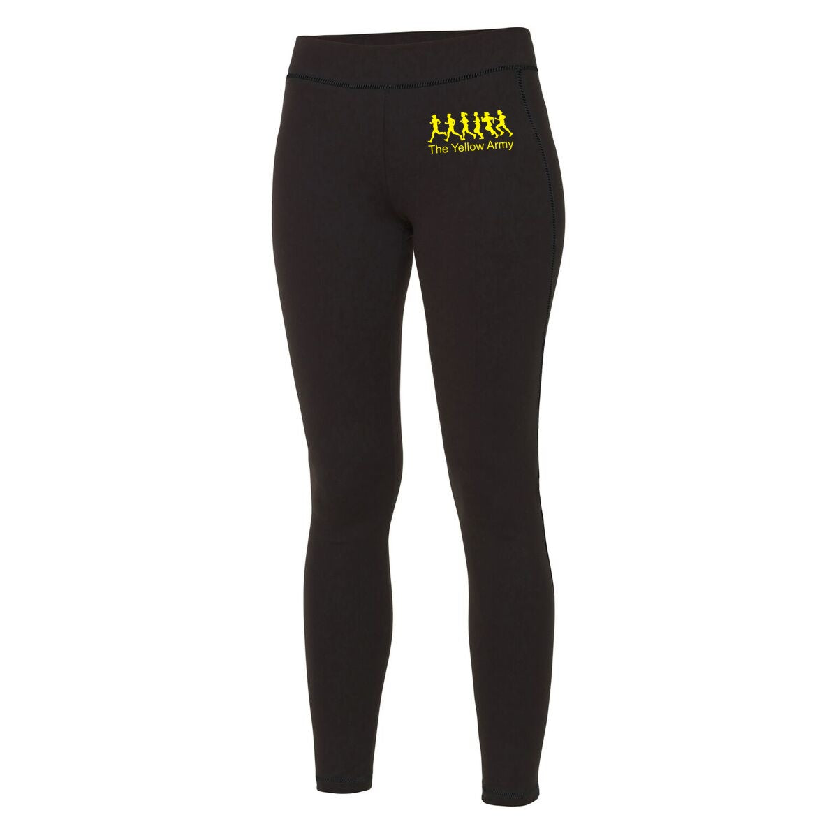 Ladies Yellow Army Full Length Leggings