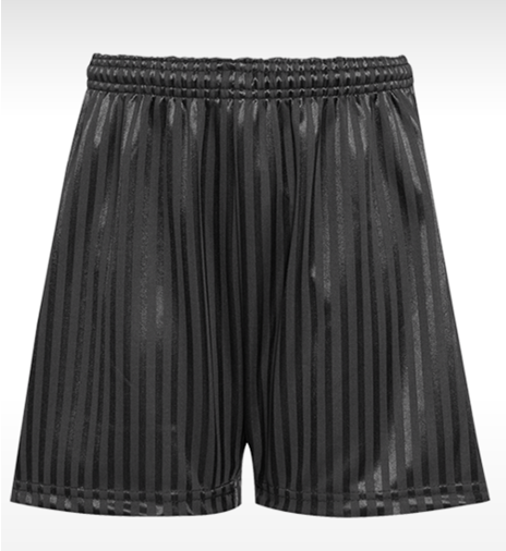 Black Shadow Stripe PE Shorts