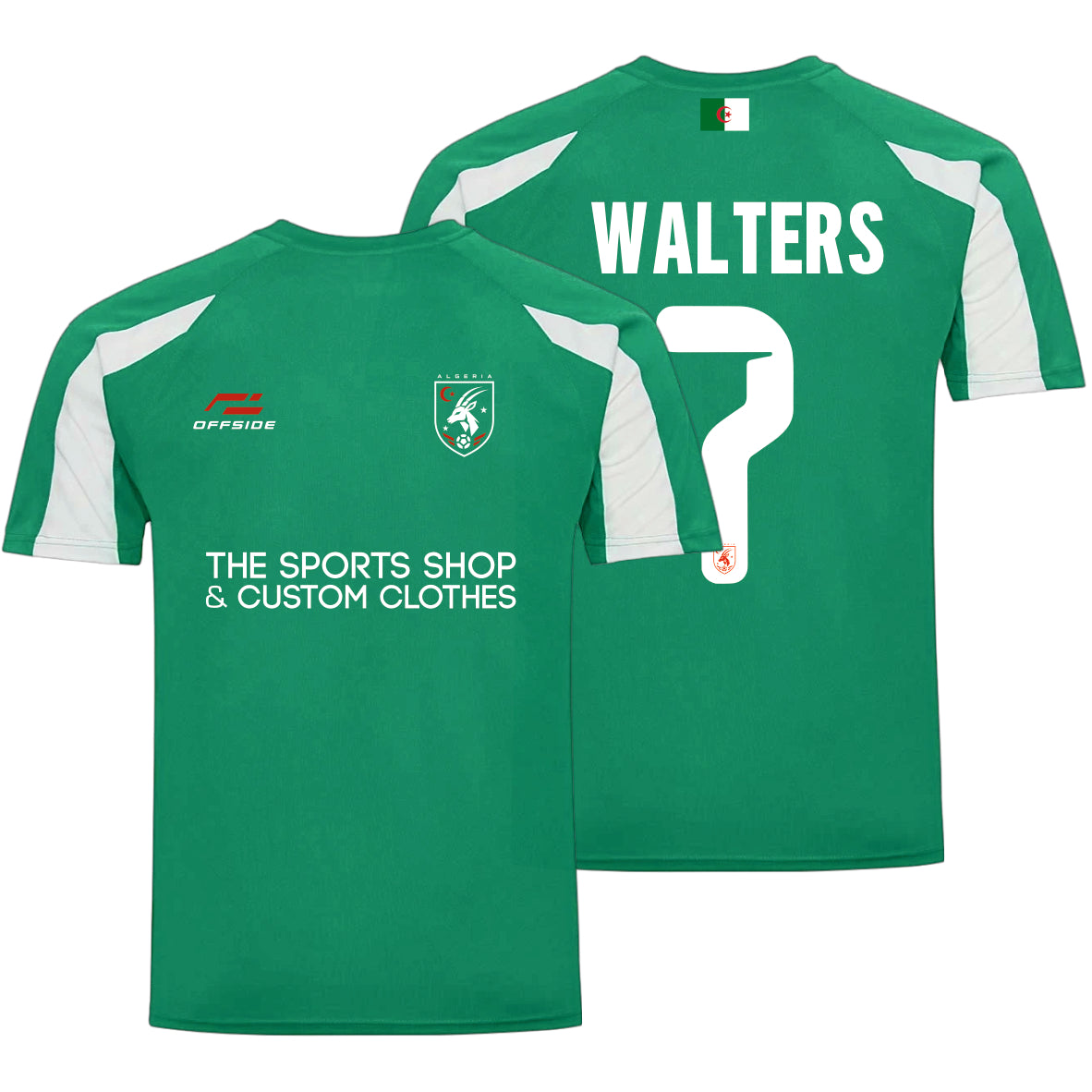 Algeria World Cup Supporter T-Shirt – Personalised Name & Number Included