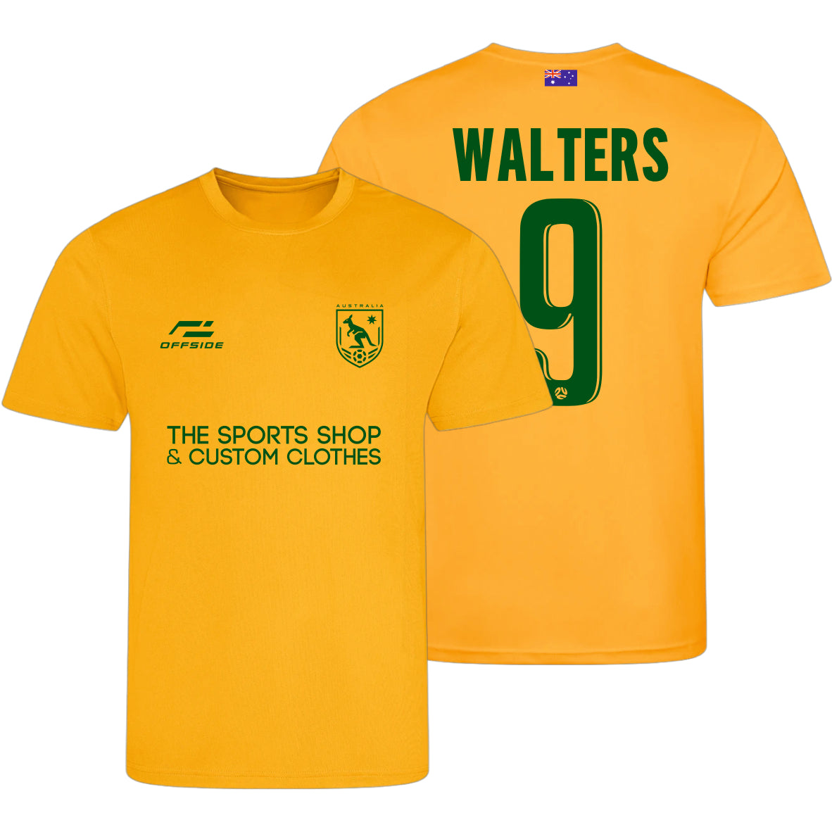 Australia World Cup Supporter T-Shirt – Personalised Name & Number Included