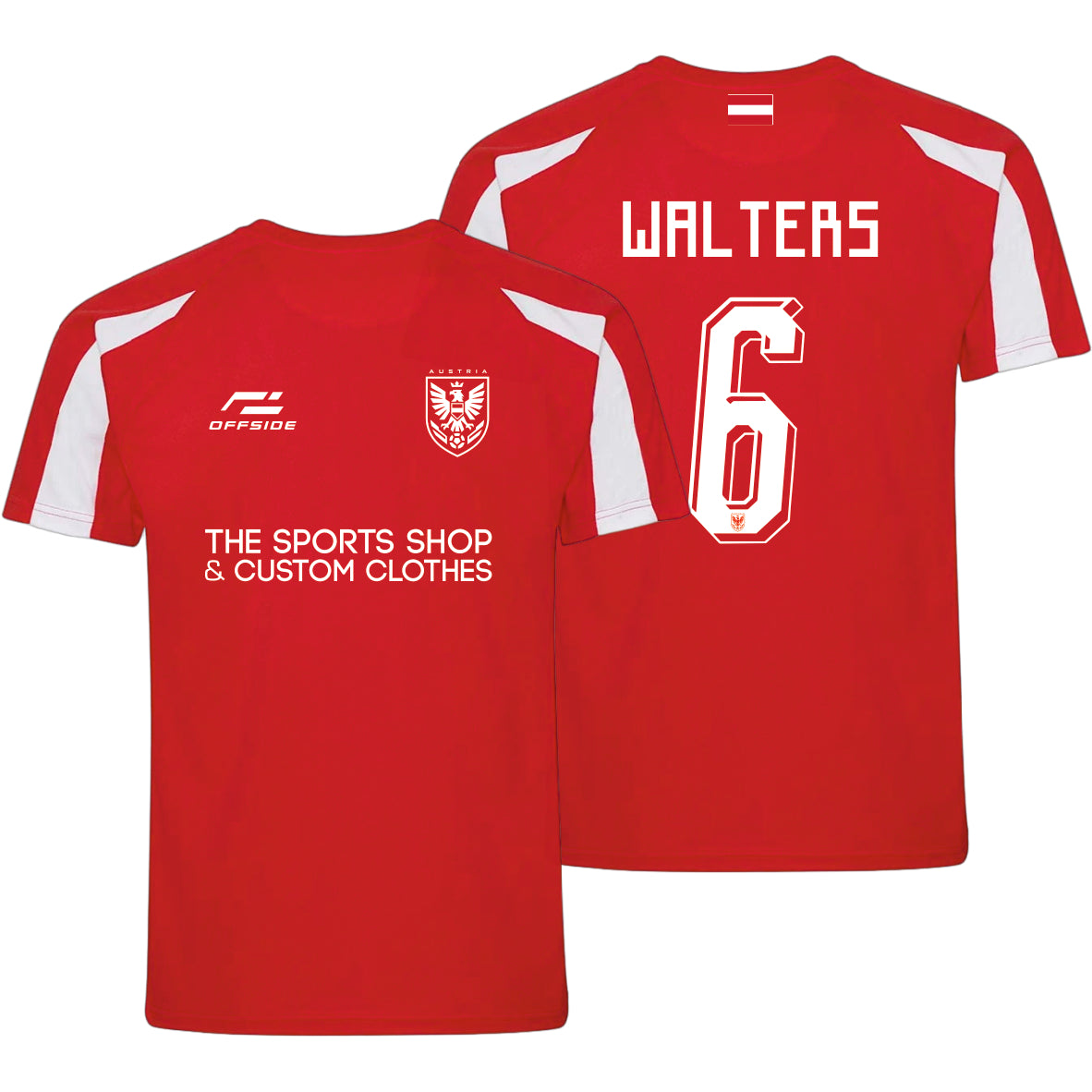 Austria World Cup Supporter T-Shirt – Personalised Name & Number Included