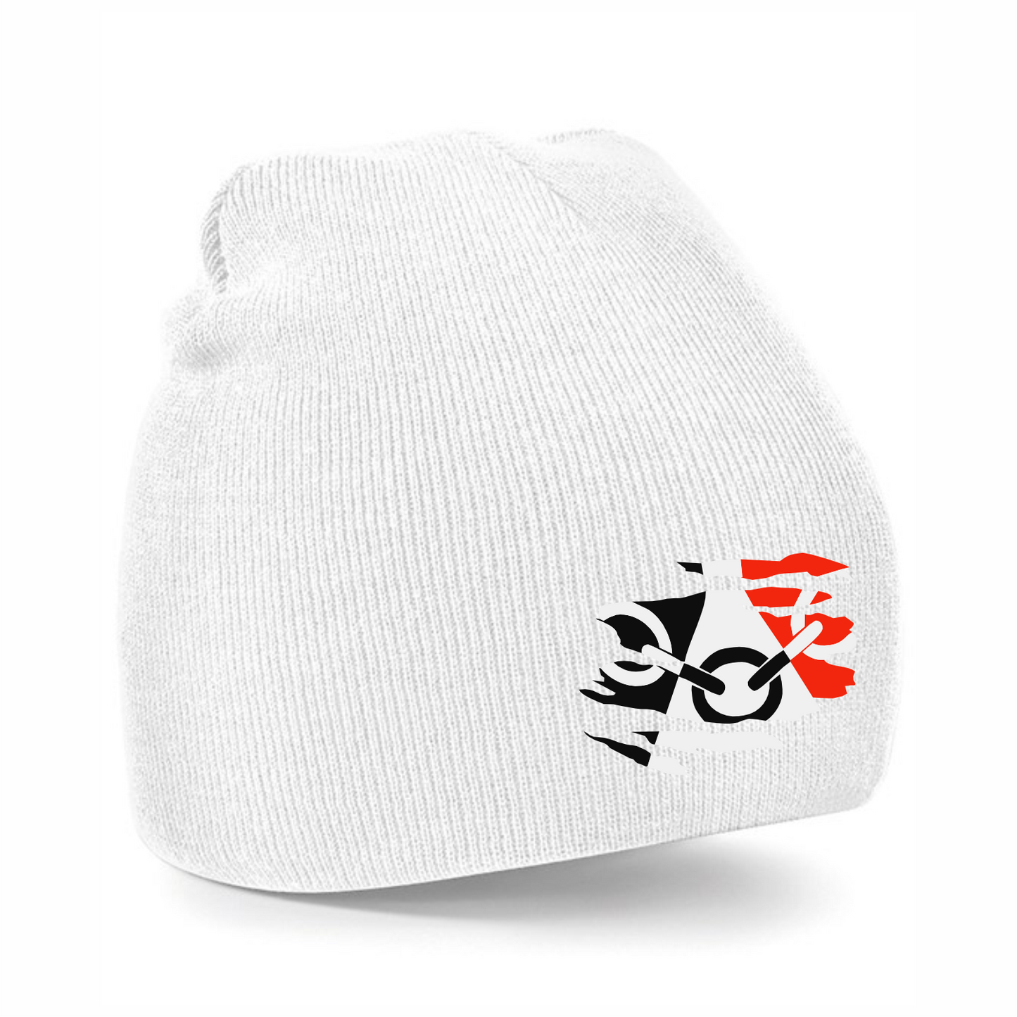 Black Country White Beanie