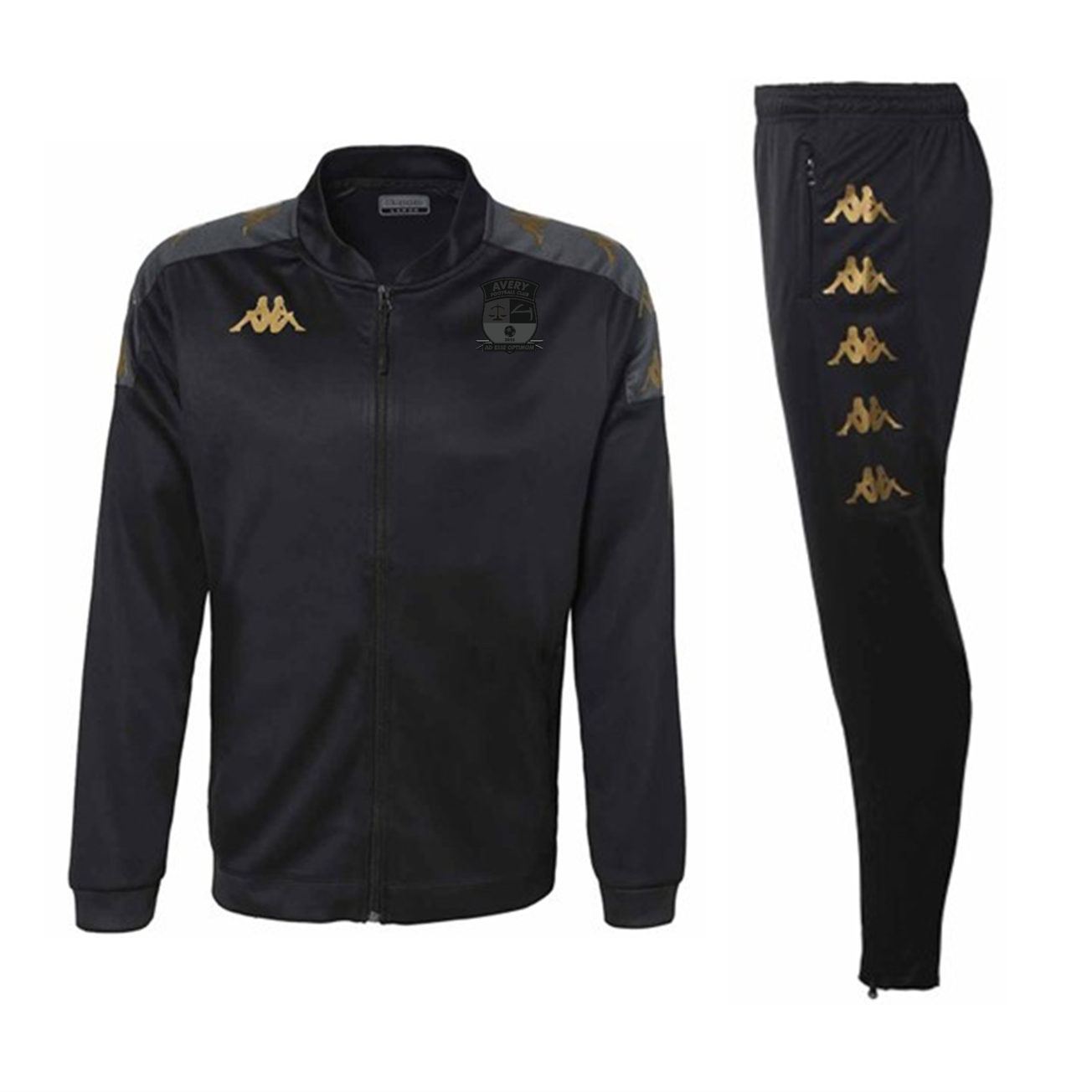 Avery FC - Managers Full Tracksuit - Black [Giullio/Gaston]