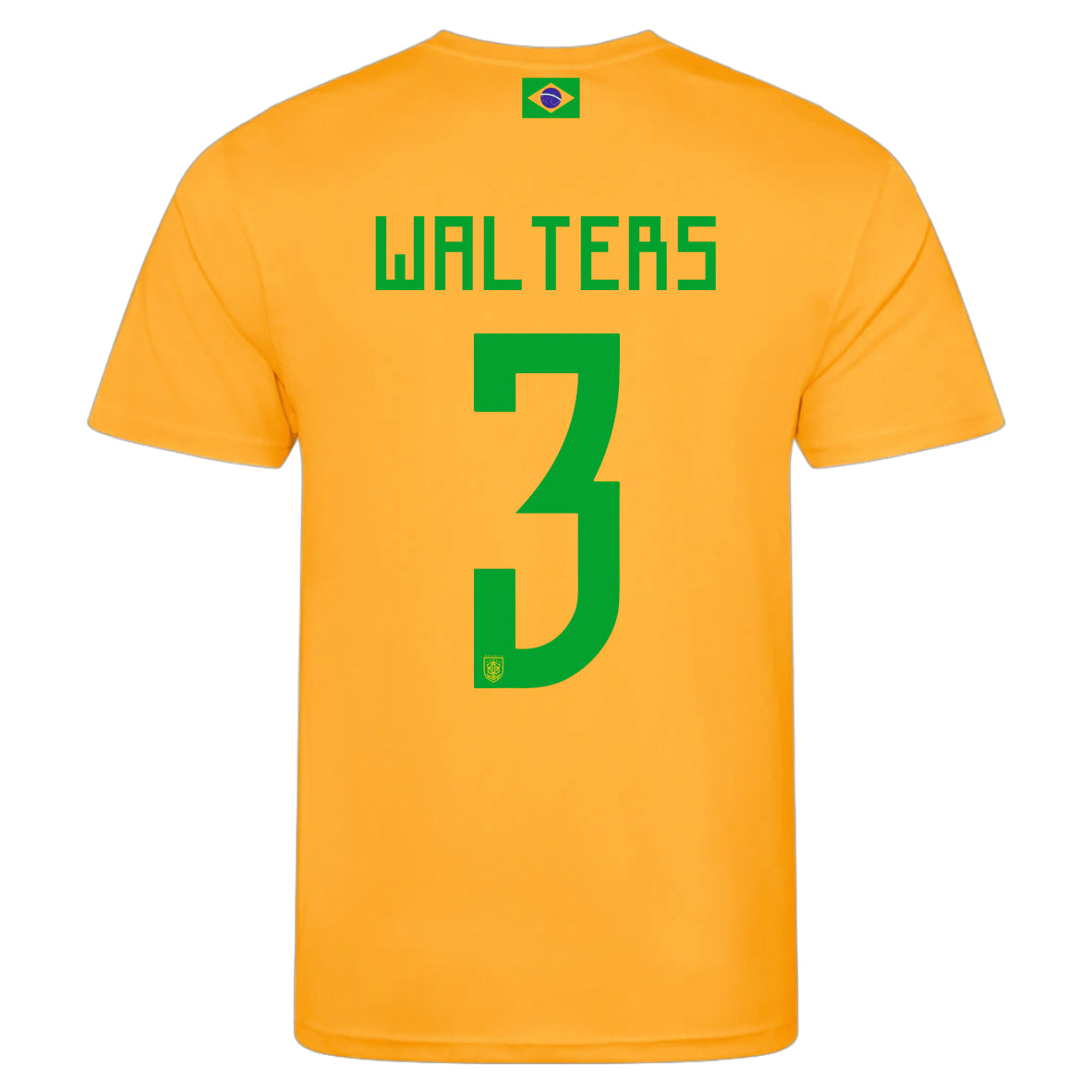 Brazil World Cup Supporter T-Shirt – Personalised Name & Number Included