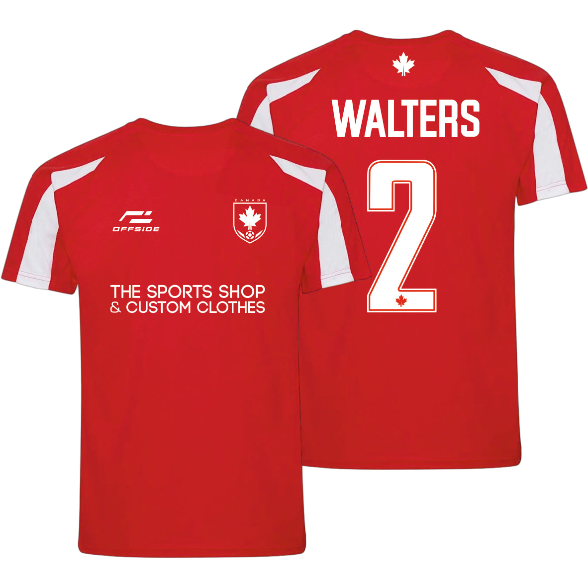 Canada World Cup Supporter T-Shirt – Personalised Name & Number Included