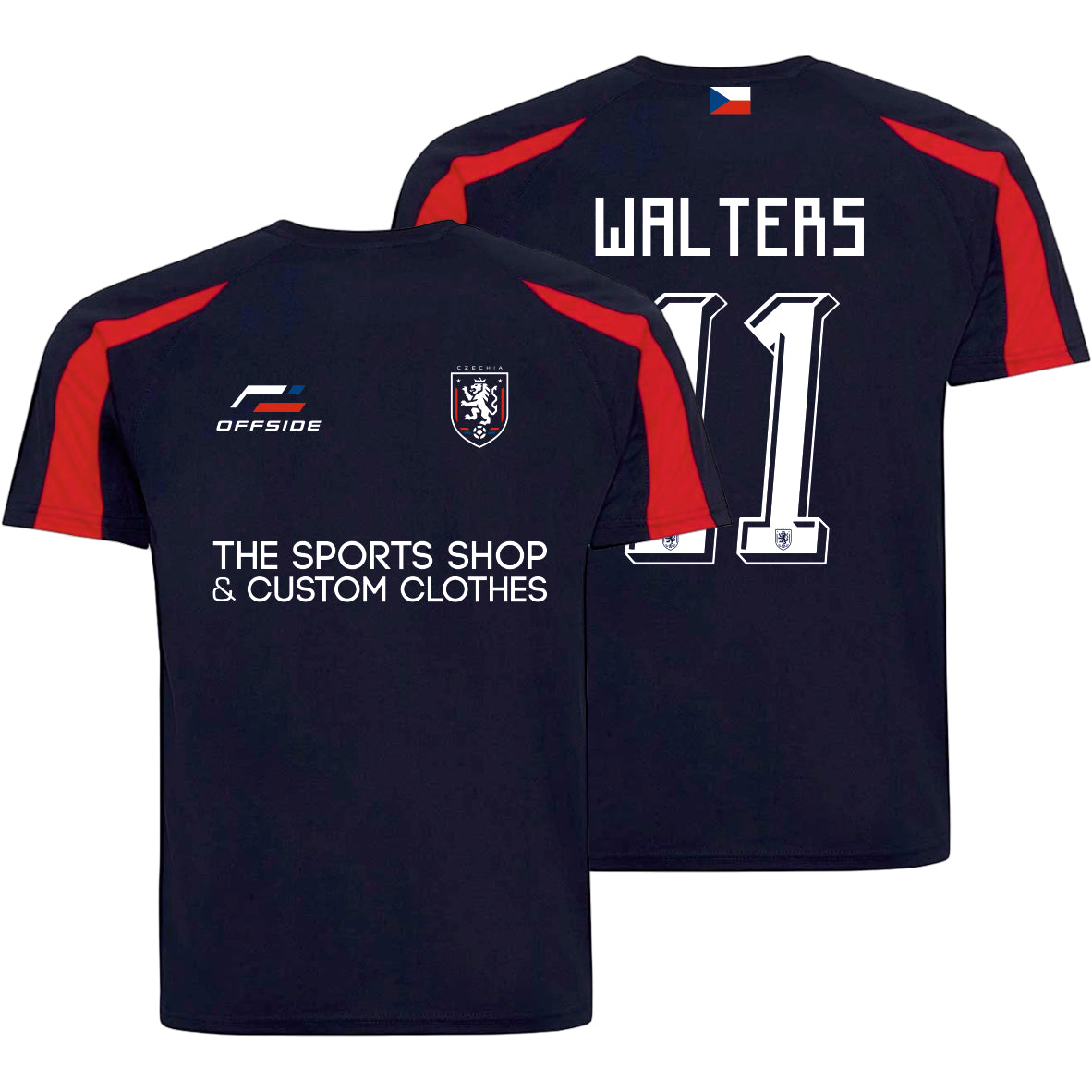Czechia World Cup Supporter T-Shirt – Personalised Name & Number Included