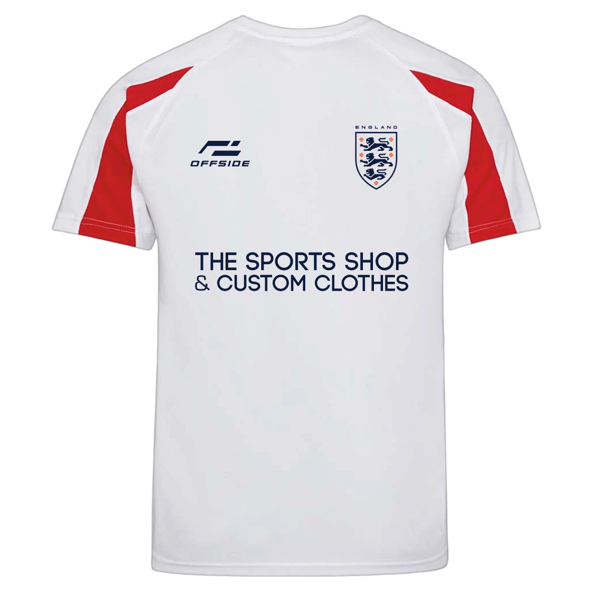 England (Home) World Cup Supporter T-Shirt – Personalised Name & Number Included