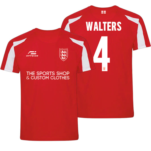 England (Away) World Cup Supporter T-Shirt – Personalised Name & Number Included