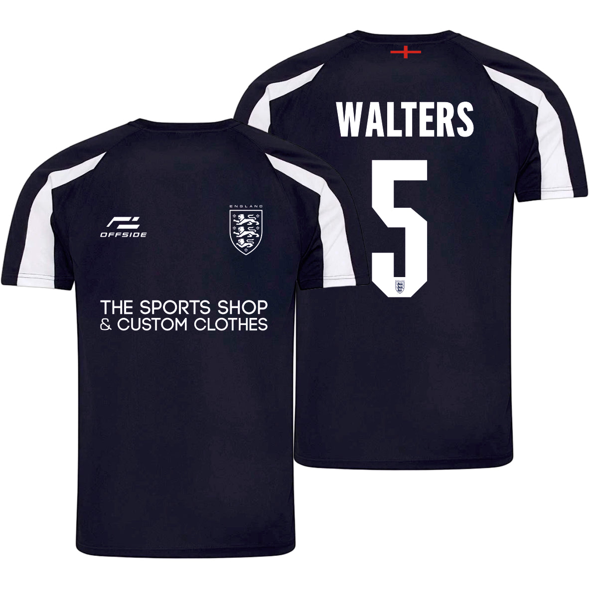 England (Training) World Cup Supporter T-Shirt – Personalised Name & Number Included