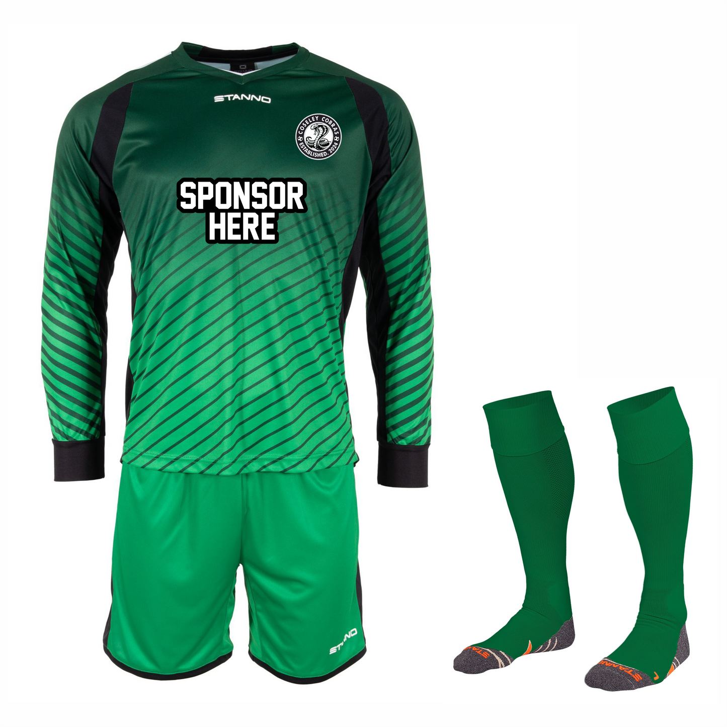 Coseley Cobras FC Home GK Kit - Green