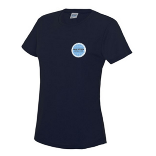 Blue Storm Netball Club - Ladies Navy T-Shirt [JC015]