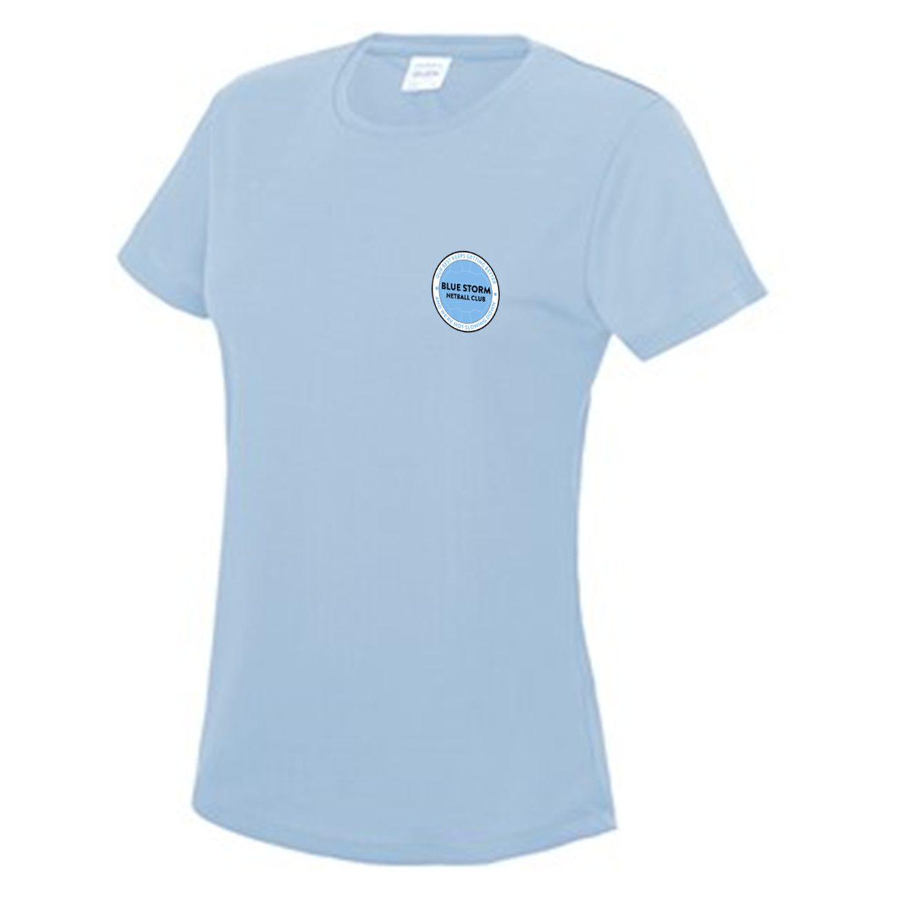 Blue Storm Netball Club - Ladies Sky T-Shirt