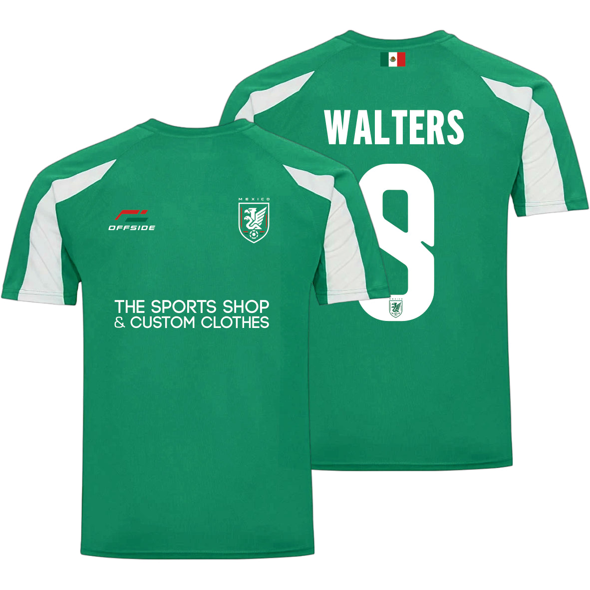 Mexico World Cup Supporter T-Shirt – Personalised Name & Number Included