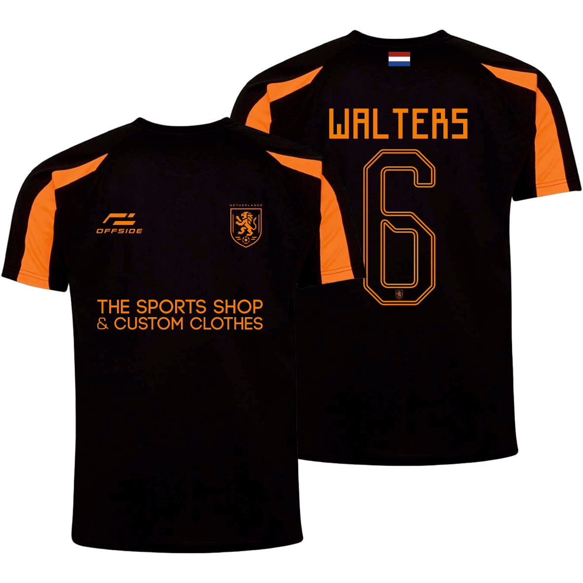 Netherlands World Cup Supporter T-Shirt – Personalised Name & Number Included