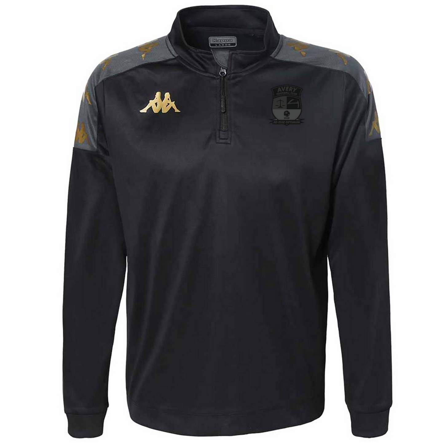 Avery FC - Managers 1/4 Zip Midlayer - Black [Gassio]