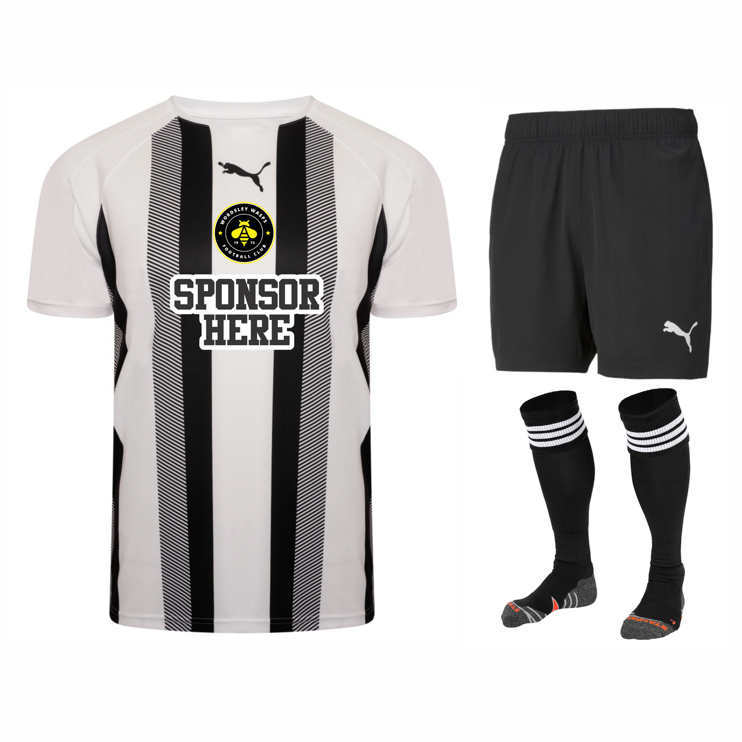 Wordsley Wasps Puma Home Kit - Senior