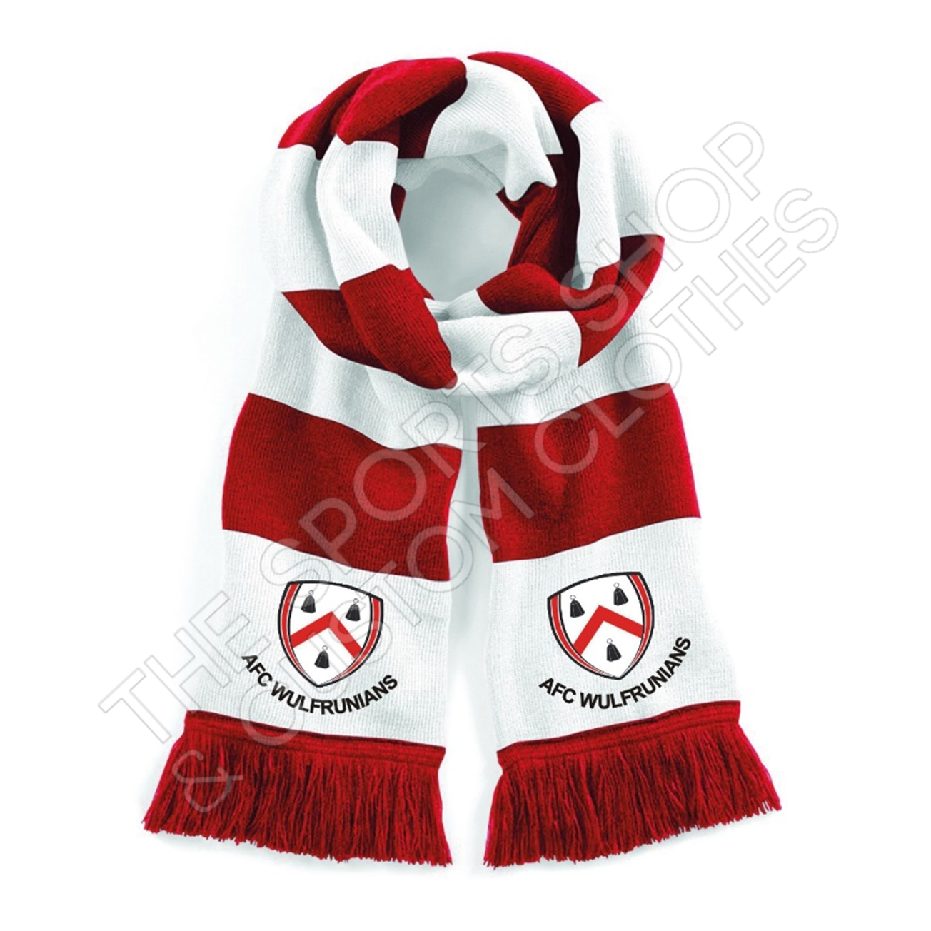 AFC Wulfrunians - Red/White Supporters Scarf