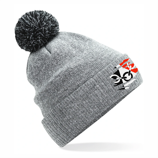 Black Country Grey Pom Pom Beanie