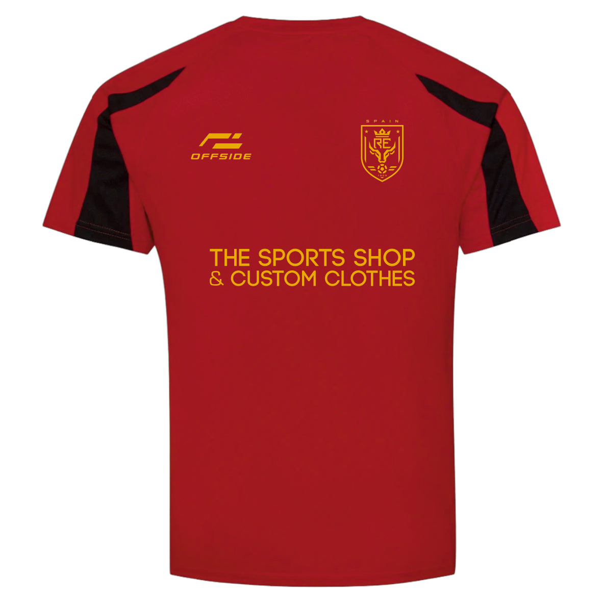 Spain World Cup Supporter T-Shirt – Personalised Name & Number Included