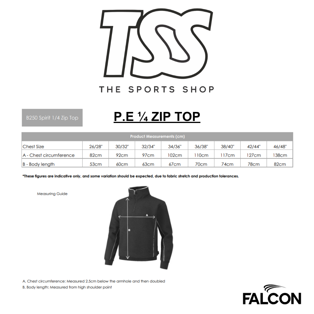 Kingswinford Academy P.E 1/4 Zip Sweat Top [Compulsory Item]