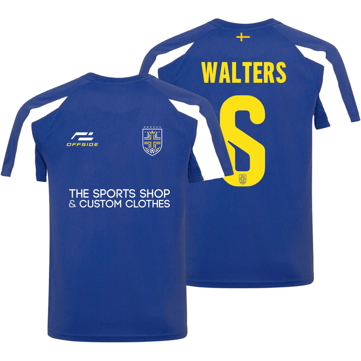 Sweden World Cup Supporter T-Shirt – Personalised Name & Number Included