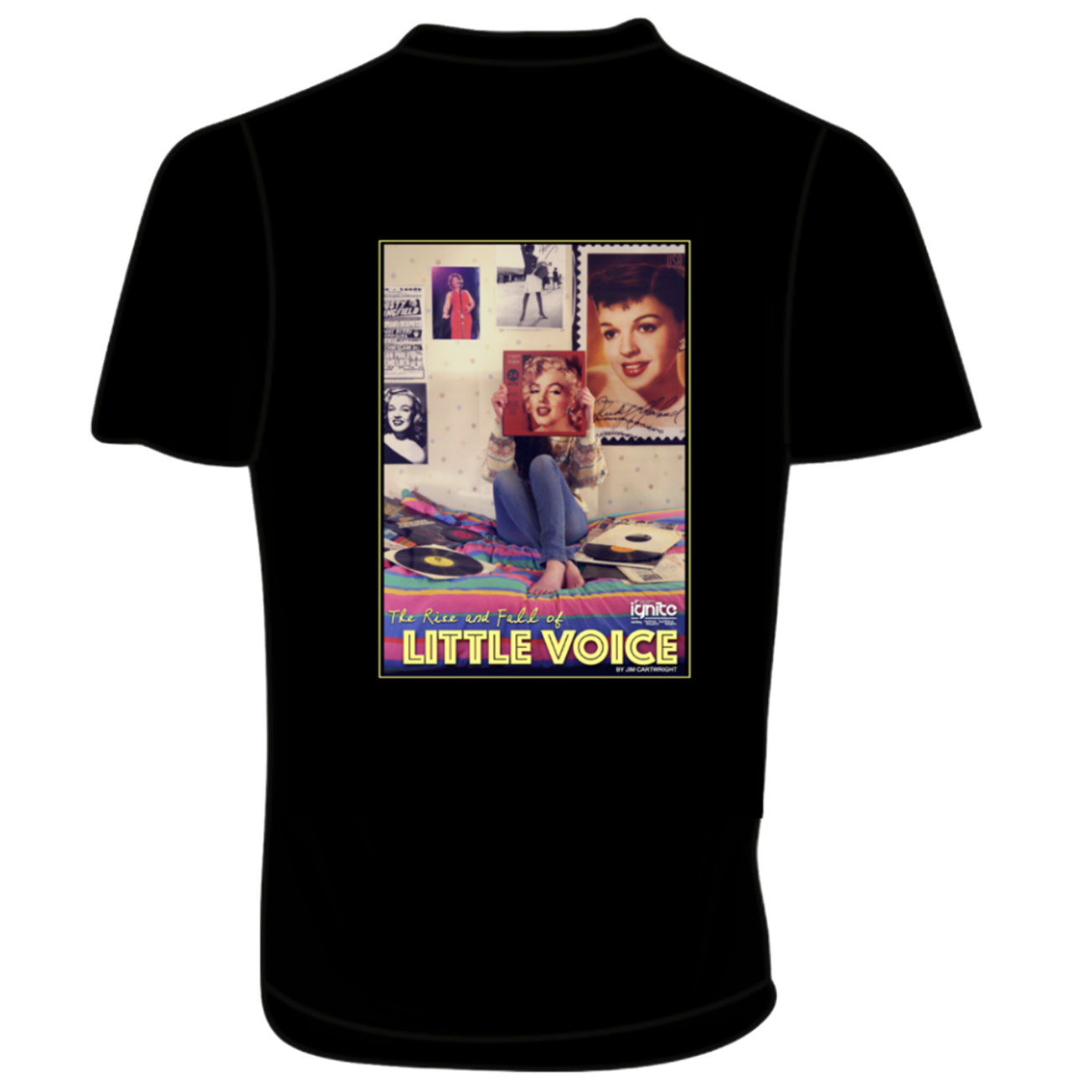 Kidderminster College - Ignite A.M.T Little Voice - Black T-Shirt