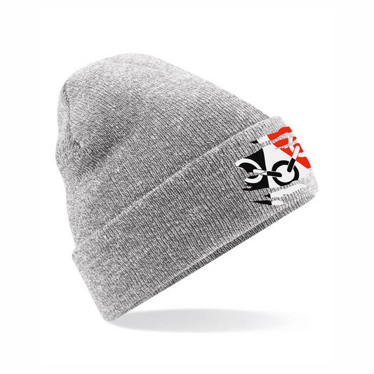 Black Country Light Grey Cuffed Beanie Hat