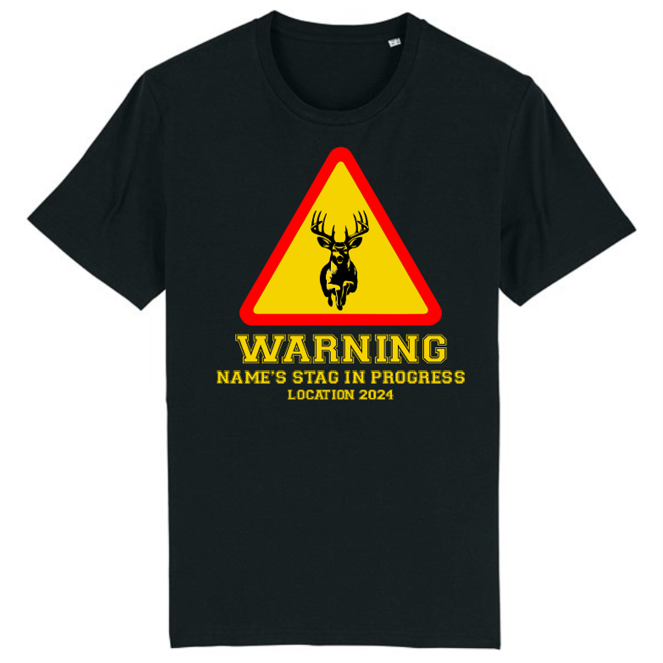 Warning Stag Do T-Shirt 2024