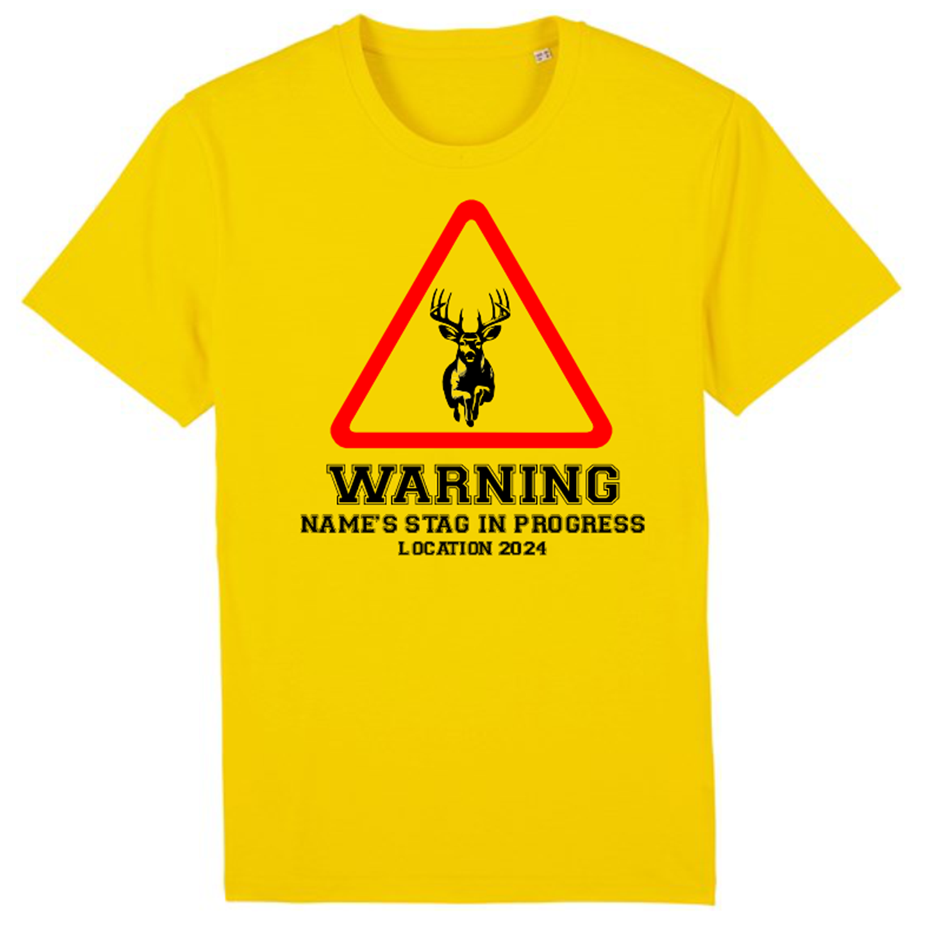 Warning Stag Do T-Shirt 2024