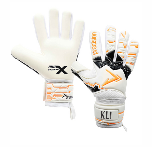 Custom Goalkeeper Gloves White/Fluo Orange/Black