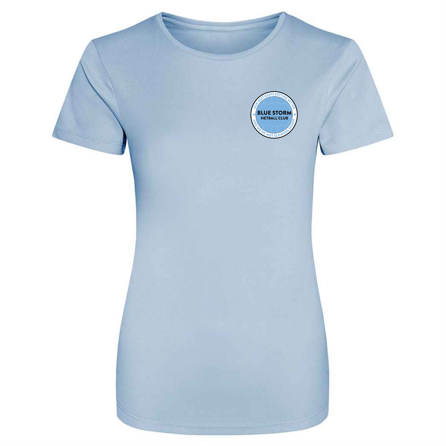 Blue Storm Netball Club - Ladies Sky T-Shirt