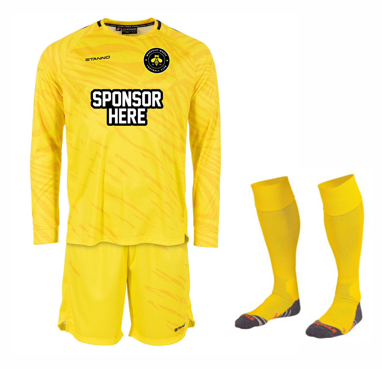 Wordsley Wasps GK Kit - Yellow