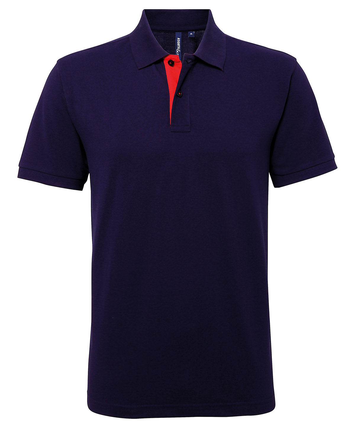 Men's classic fit contrast polo