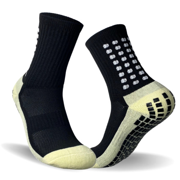 Black/White Anti-Slip Gripped Socks (Top Product)