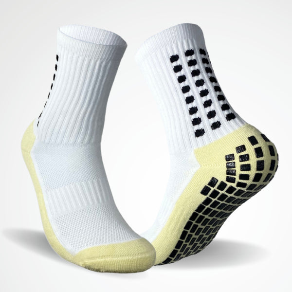 White/Black Anti-Slip Gripped Socks (Top Product)