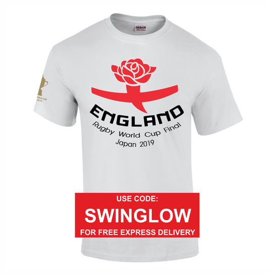 England RWC Final White Tee