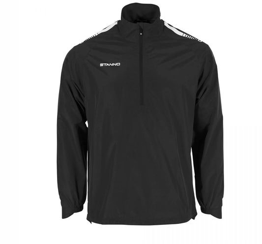 Stanno - First Half Zip Windbreaker - Black