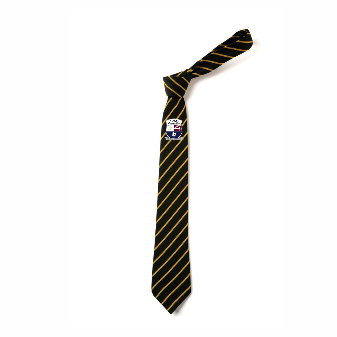 Avery FC Black/Yellow Stripped Tie